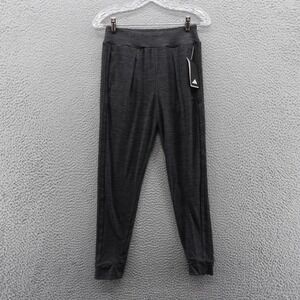 Adidas Kids Black Melange Cuffed Jogger Slim Fit Pants Size Large 14 NEW
